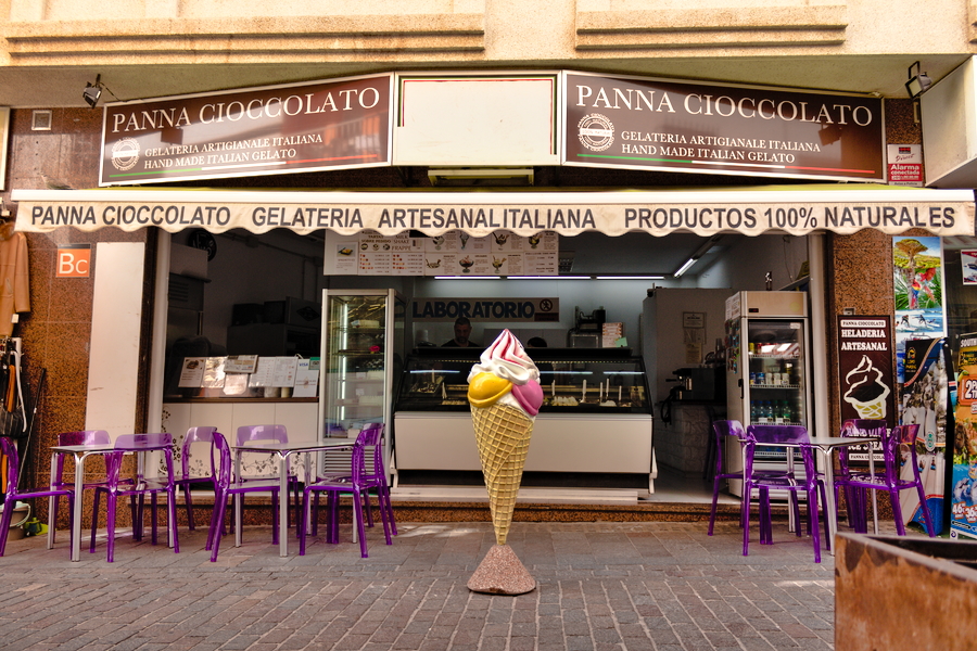 Gelateria italiana a Tenerife Panna e Cioccolato
